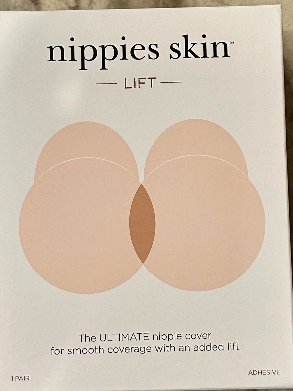 Nippies Skin ~ L/XL D+ Lift Adhesive Nipple Covers – Creme